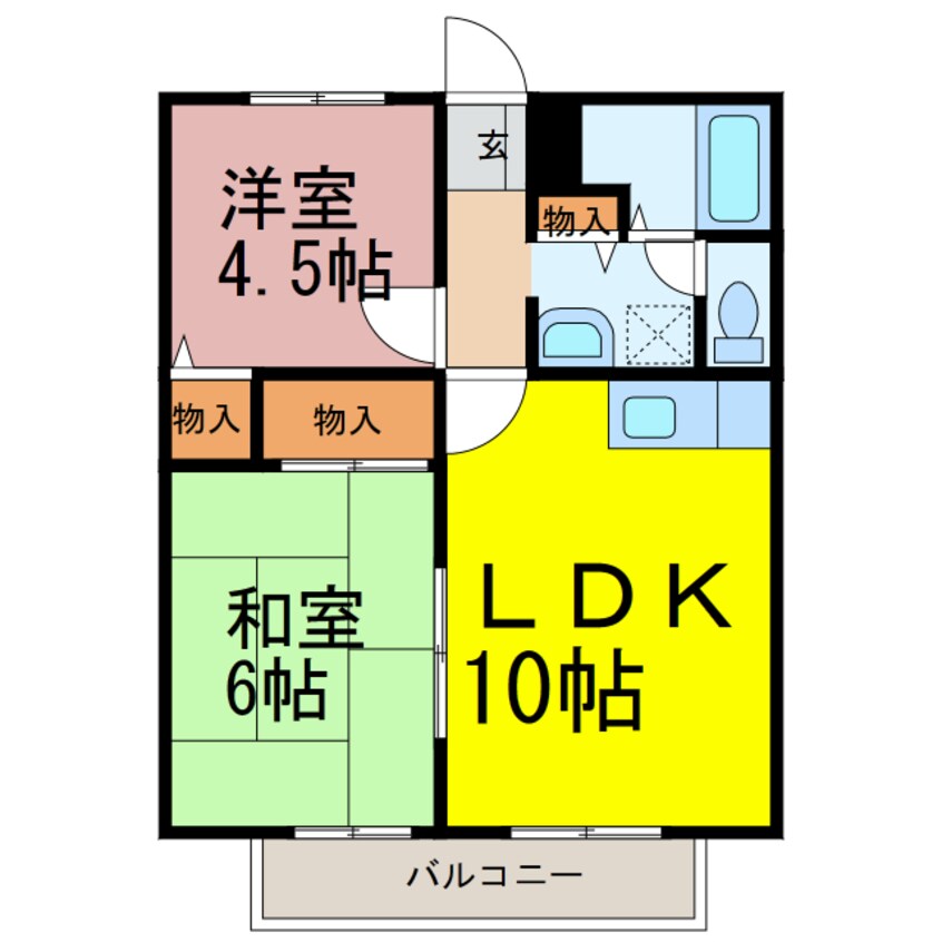 間取図 サンモール常盤