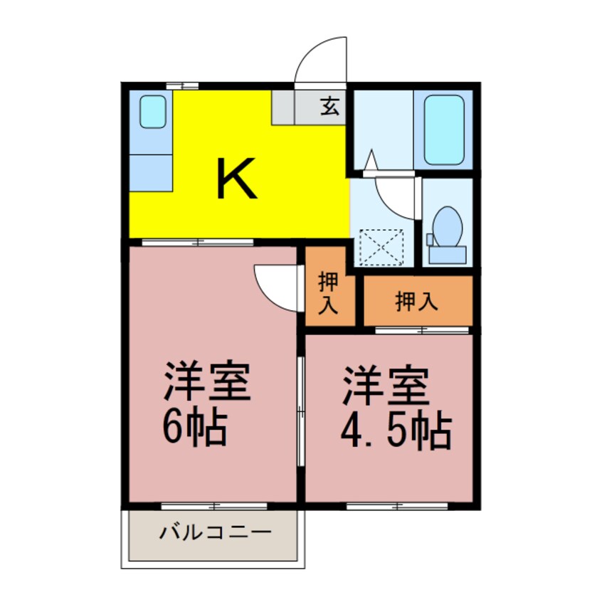 間取図 ペアシティハイツ