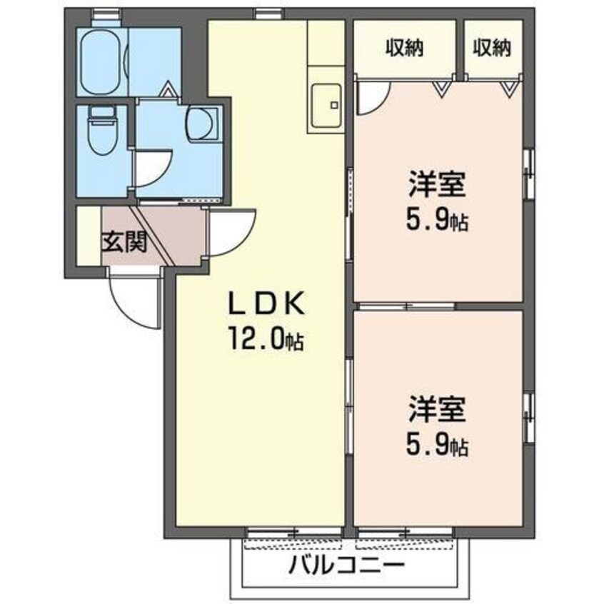 間取図 グレース思川