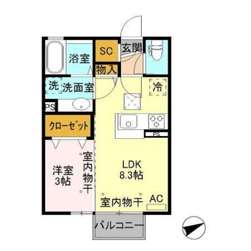 間取図 プランドールＴＮⅡ