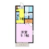 セントラルパークⅡ 1Kの間取り
