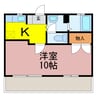 セントラルパーク 1Kの間取り