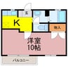 セントラルパーク 1Kの間取り