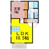 セントラルパークⅢ 1LDKの間取り