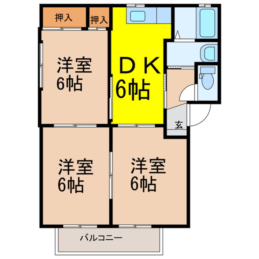 間取図 グリーンヒルズ