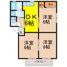 グリーンヒルズ 3DKの間取り