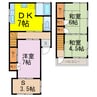 三杉町戸建 3DK+Sの間取り