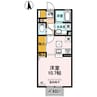 エクセレンテ丘里 1Rの間取り