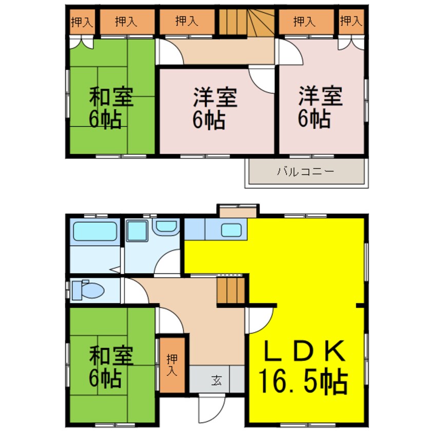 間取図 大山戸建て住宅