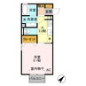 クレストタウン 1Kの間取り