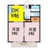 セントラルレジデンス 2DKの間取り