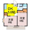 セントラルレジデンス 2DKの間取り