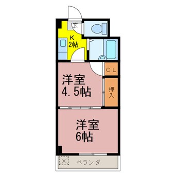 間取図 レジデンスカープ野木