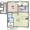 サンモール 1LDK+Sの間取り