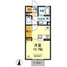 プランドールブリエＤ 1Rの間取り