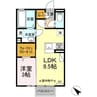 リーベ 1LDKの間取り