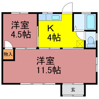 間取図 東諸川平屋