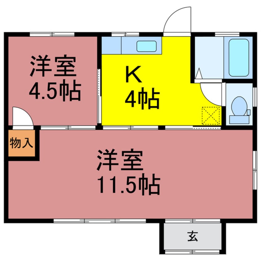 間取図 東諸川平屋