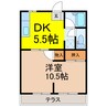 カーサフルカワⅡ 1DKの間取り