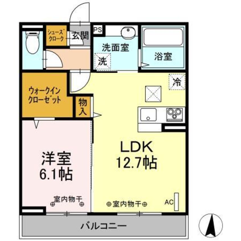 間取図 フラット　スクエア