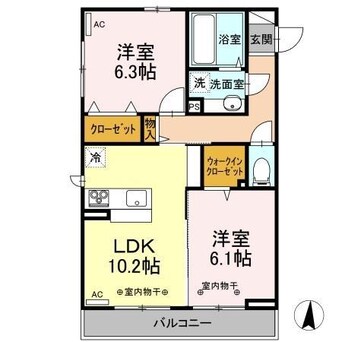 間取図 フラット　スクエア