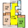 桜台マンション 3LDKの間取り