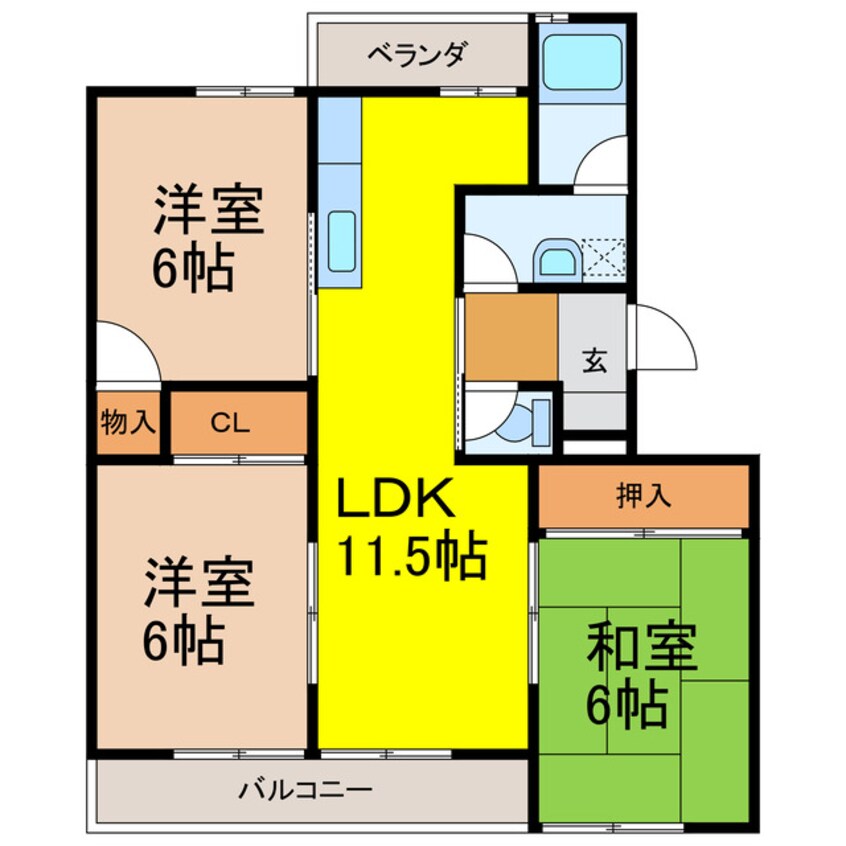 間取図 桜台マンション