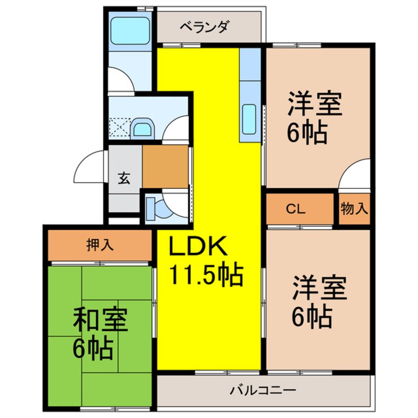 間取図 桜台マンション