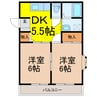 ベレーザ 2DKの間取り