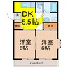 ベレーザ 2DKの間取り