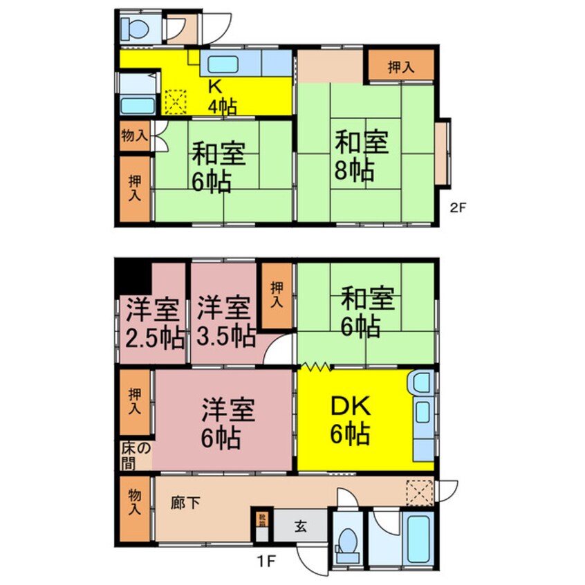 間取図 雷電住宅