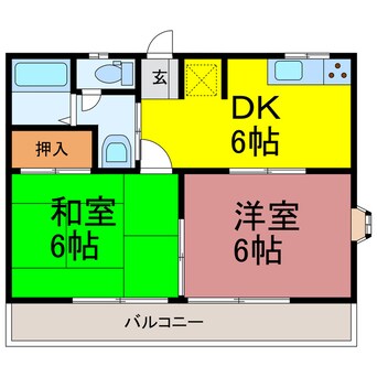 間取図 カーサ長谷町