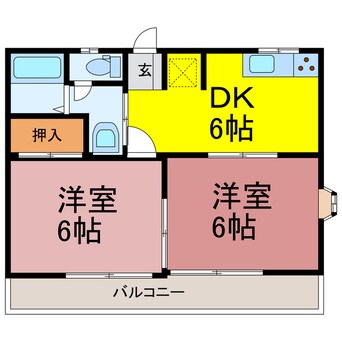 間取図 カーサ長谷町