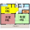 カーサ長谷町 2DKの間取り