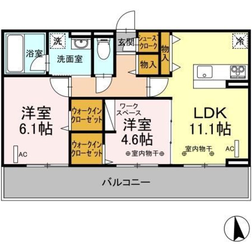 間取図 サン・ロワールC