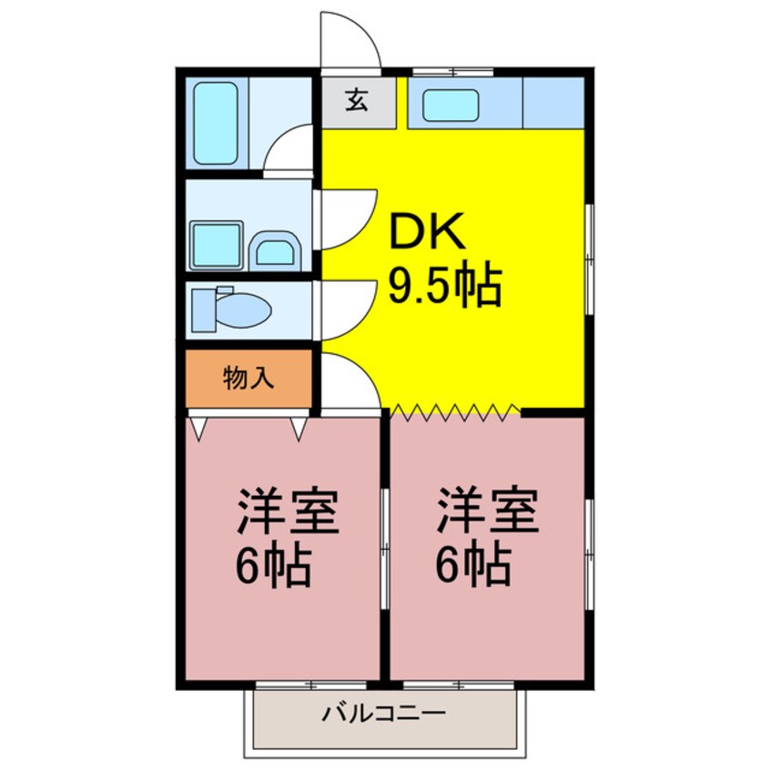 間取図 ミッドアイランド