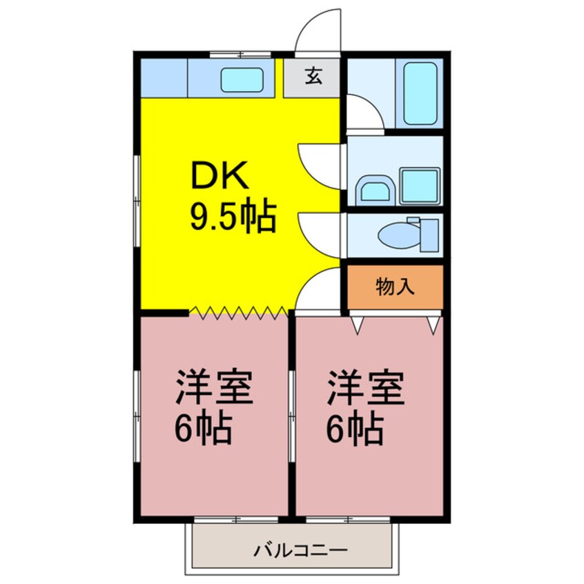 間取図 ミッドアイランド