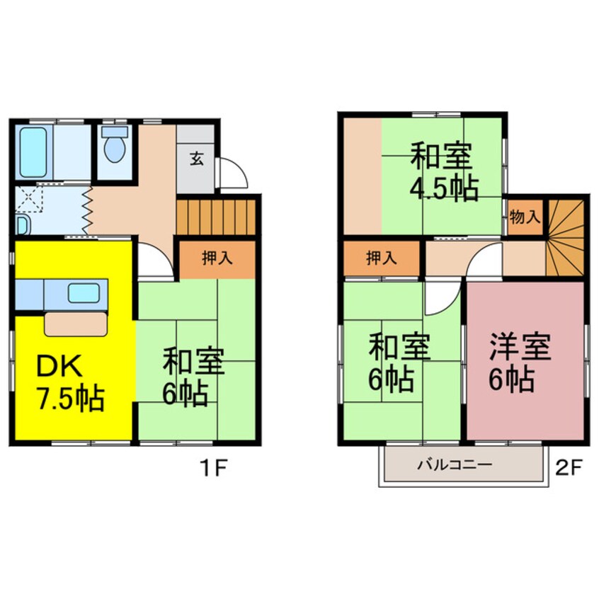 間取図 古河市桜町18-4戸建