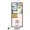 アリエッタA 1Kの間取り