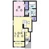 ライズ 1LDKの間取り