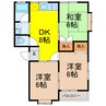 イーグルハイツ 3DKの間取り