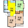 イーグルハイツ 3DKの間取り