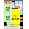 SSKグリーンパーク古河Ⅰ　602号室 2LDKの間取り