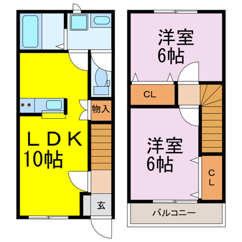 間取図 東北本線<宇都宮線>/古河駅 車移動　11分4.5km 1-2階 建築中