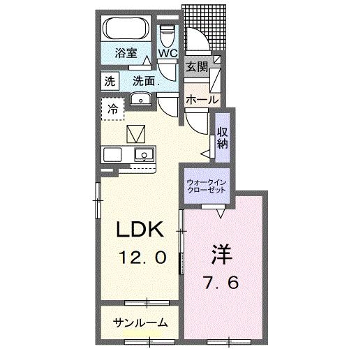 間取り図 けやき平1丁目アパートⅠ