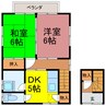 サンコーハウス 2DKの間取り