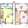 中田戸建貸家B 2LDKの間取り