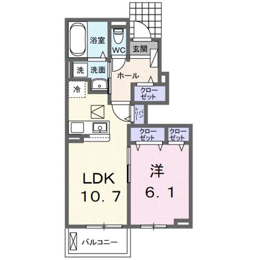 間取図 フルール・ド・リスⅡ