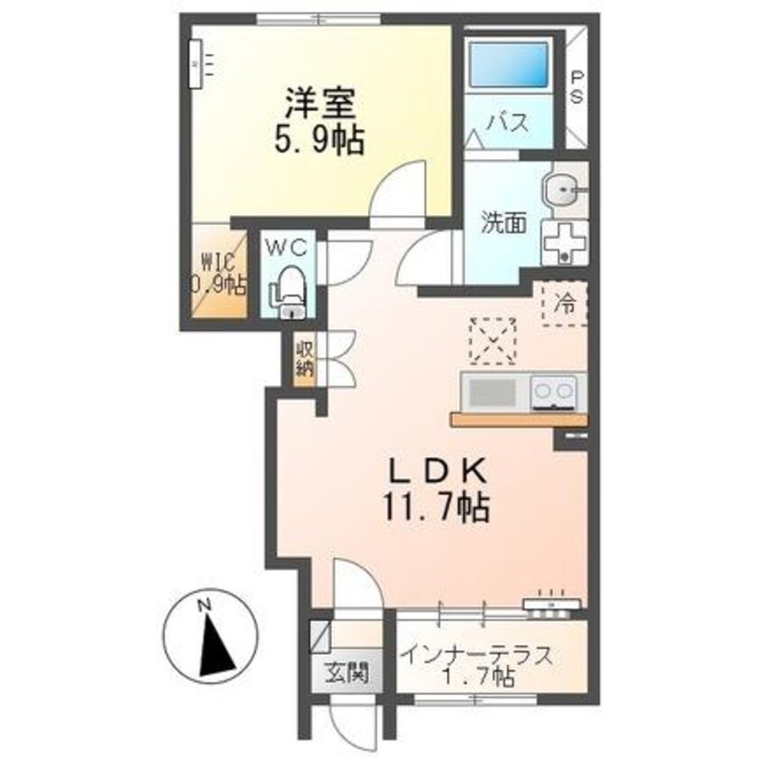 間取図 東北本線<宇都宮線>/古河駅 車移動　10分4km 1階 建築中