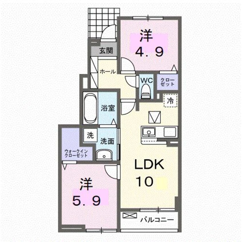 間取図 大山ニューライズⅠ